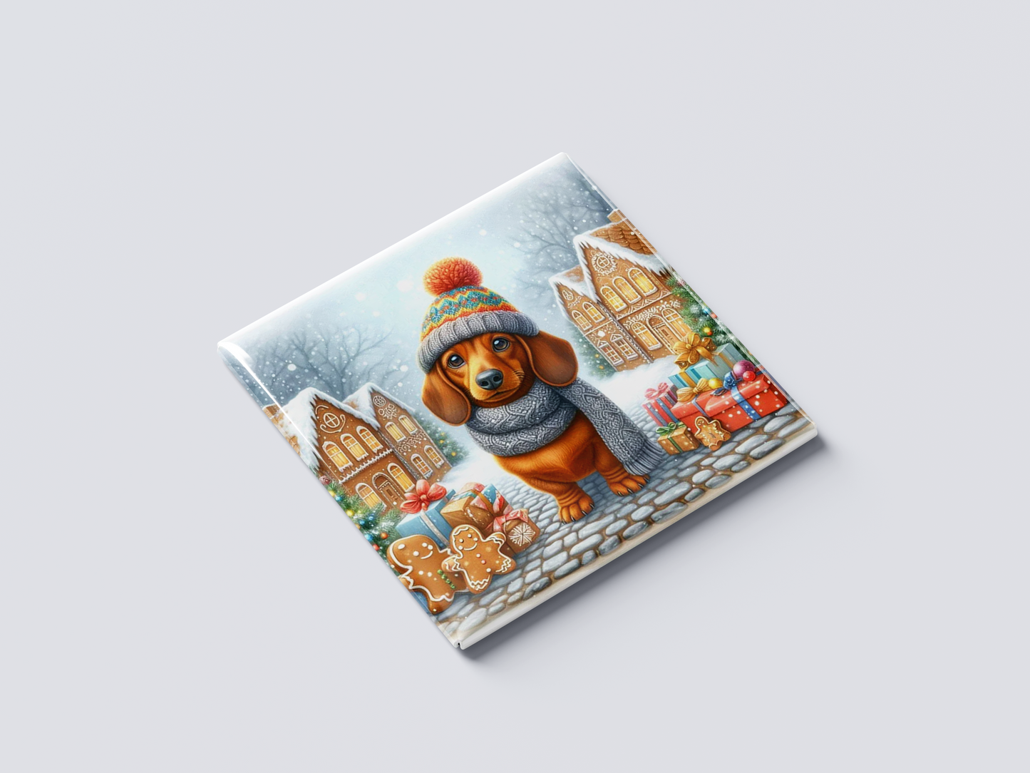 Winter Wiener Dog (Brown)