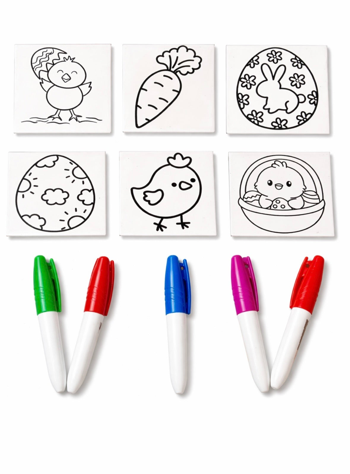 Reusable Easter Colouring Magnets