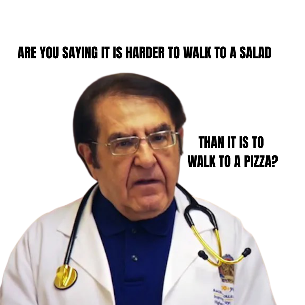 Dr. Now- Pizza vs Salad