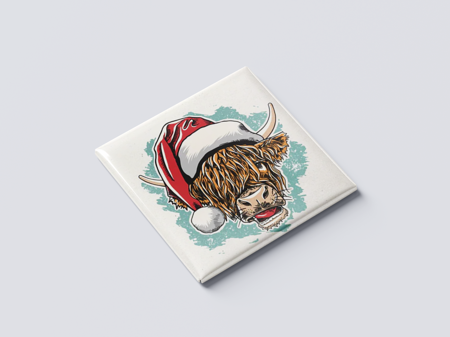 Christmas Highland Cow